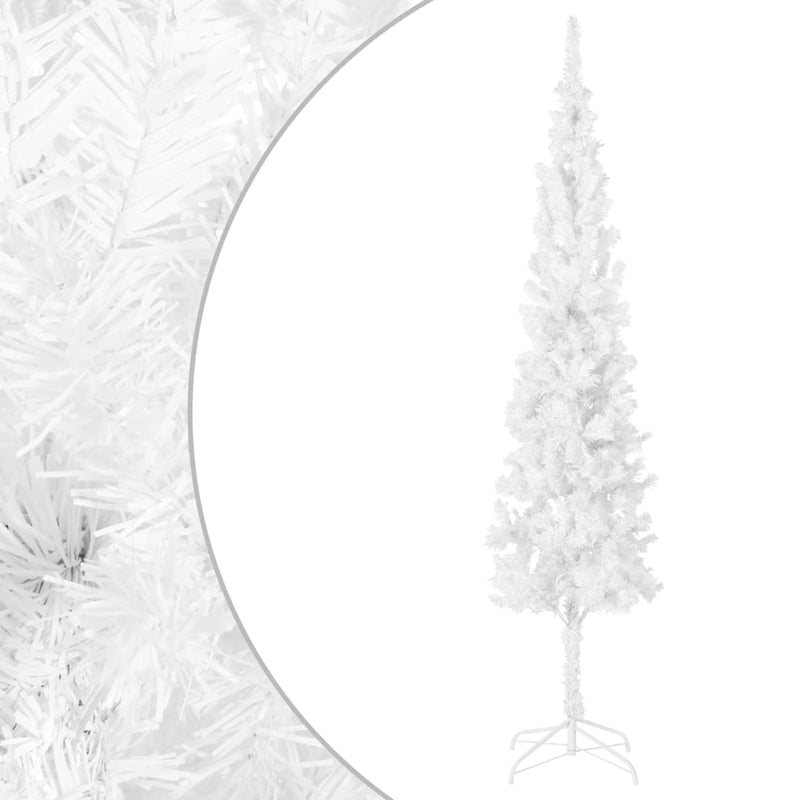 Load image into Gallery viewer, VidaXL Kerstboom smal 210 cm wit

