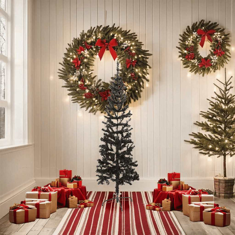 Load image into Gallery viewer, Vidaxl kerstboom smal 150 cm zwart

