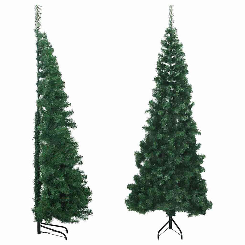 Load image into Gallery viewer, Vidaxl kunstkerstboom hoek 210 cm pvc groen

