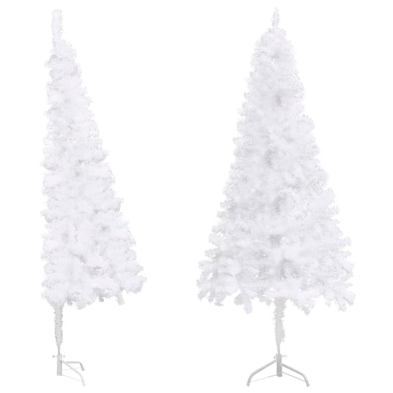 Load image into Gallery viewer, Vidaxl kunstkerstboom hoek 210 cm pvc wit
