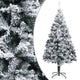 VidaXL Kunstkerstboom met sneeuwvlokken 300 cm PVC groen
