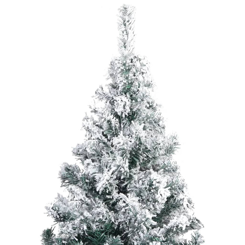 Load image into Gallery viewer, VidaXL Kunstkerstboom met sneeuwvlokken 300 cm PVC groen
