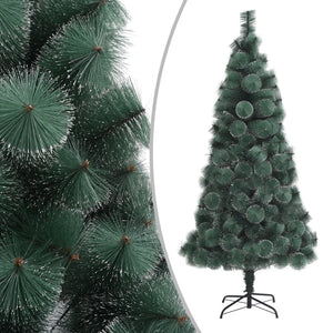 Vidaxl kunstkerstboom met standaard 210 cm pet groen