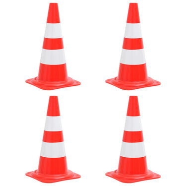 Vidaxl verkeerskegels 4 st reflecterend 50 cm rood en wit