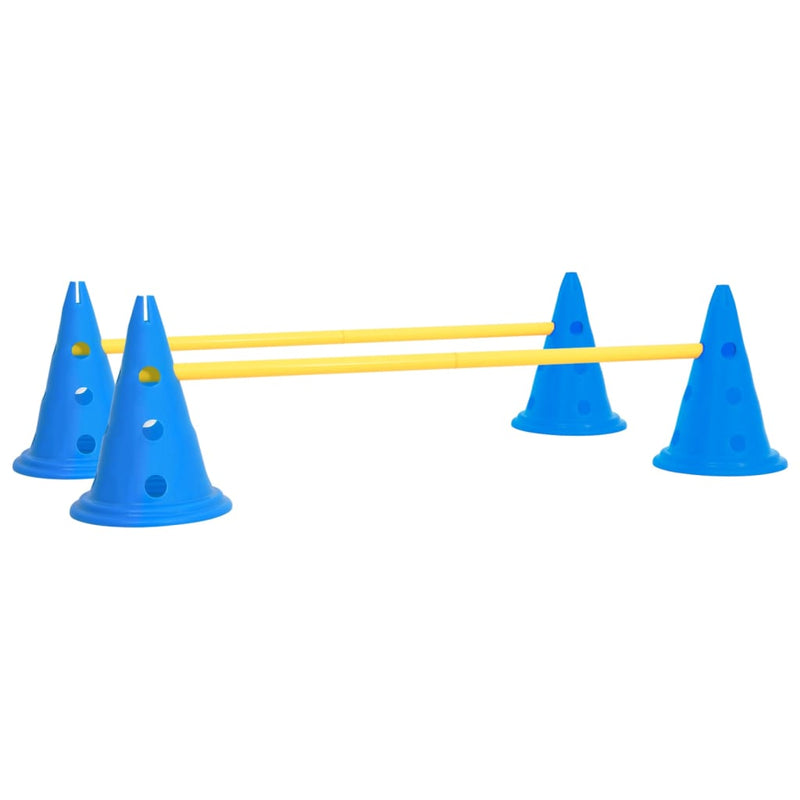 Load image into Gallery viewer, Vidaxl hindernissenset voor honden blauw en geel
