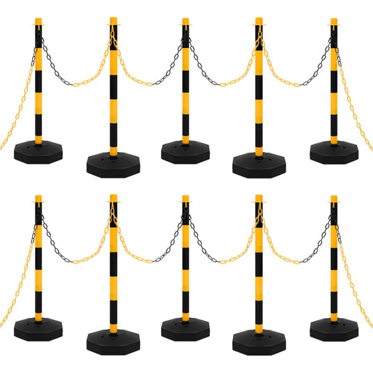 Vidaxl kettingpalenset met kunststof ketting 10 m