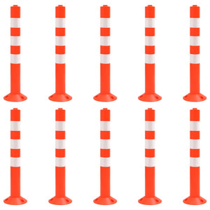 Vidaxl verkeerspalen 10 st 75 cm pe