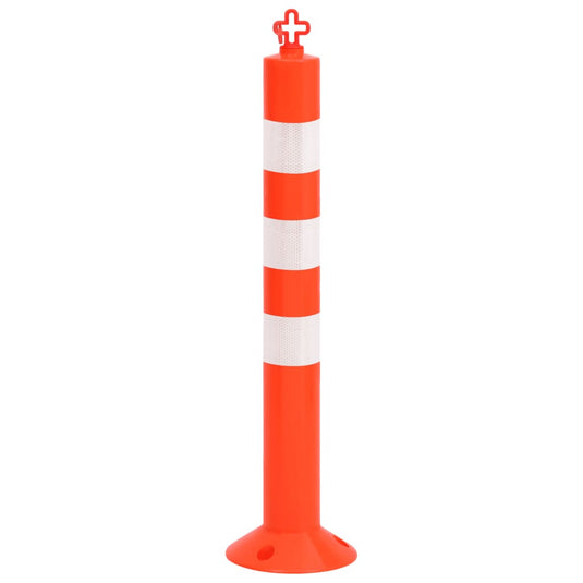 Vidaxl verkeerspalen met ketting 10 st 75 cm pe