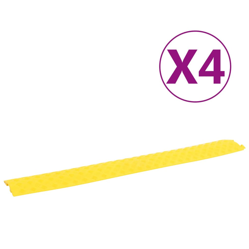 Load image into Gallery viewer, Vidaxl kabelbeschermers drempel 4 st 98,5 cm geel
