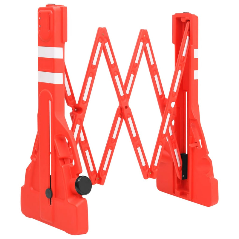 Load image into Gallery viewer, Vidaxl verkeersbarrières inklapbaar 210x50x105 cm rood
