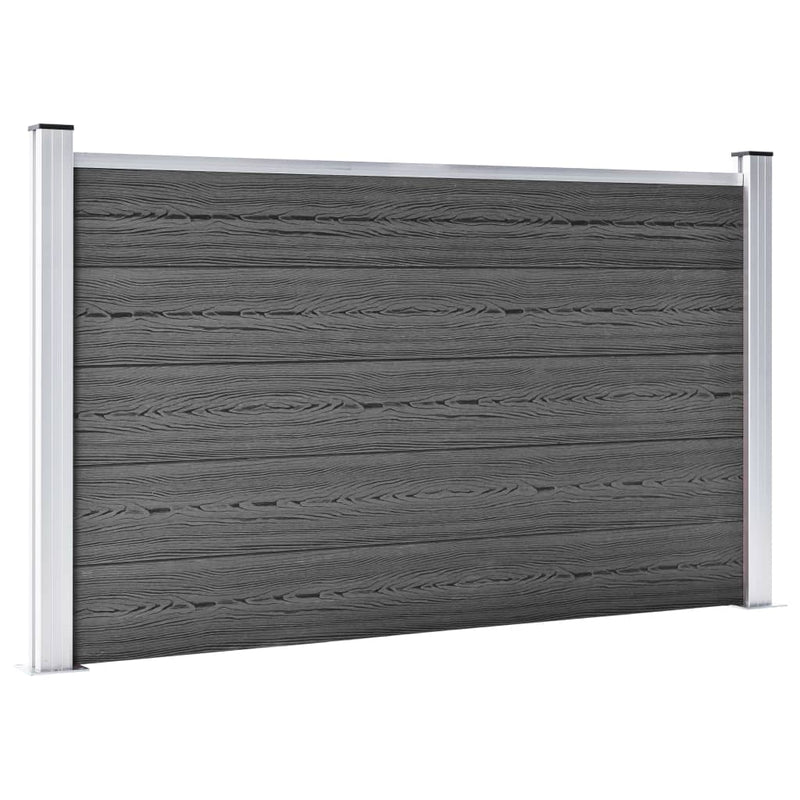 Load image into Gallery viewer, VidaXL Schuttingpanelenset 699x105 cm HKC zwart
