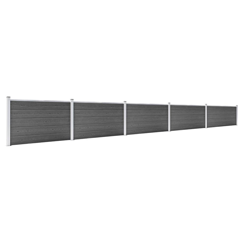 Load image into Gallery viewer, VidaXL Schuttingpanelenset 872x105 cm HKC zwart
