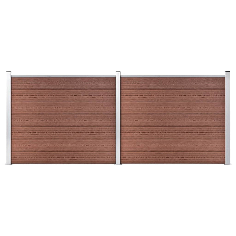 Load image into Gallery viewer, VidaXL Schuttingpanelenset 353x146 cm HKC bruin
