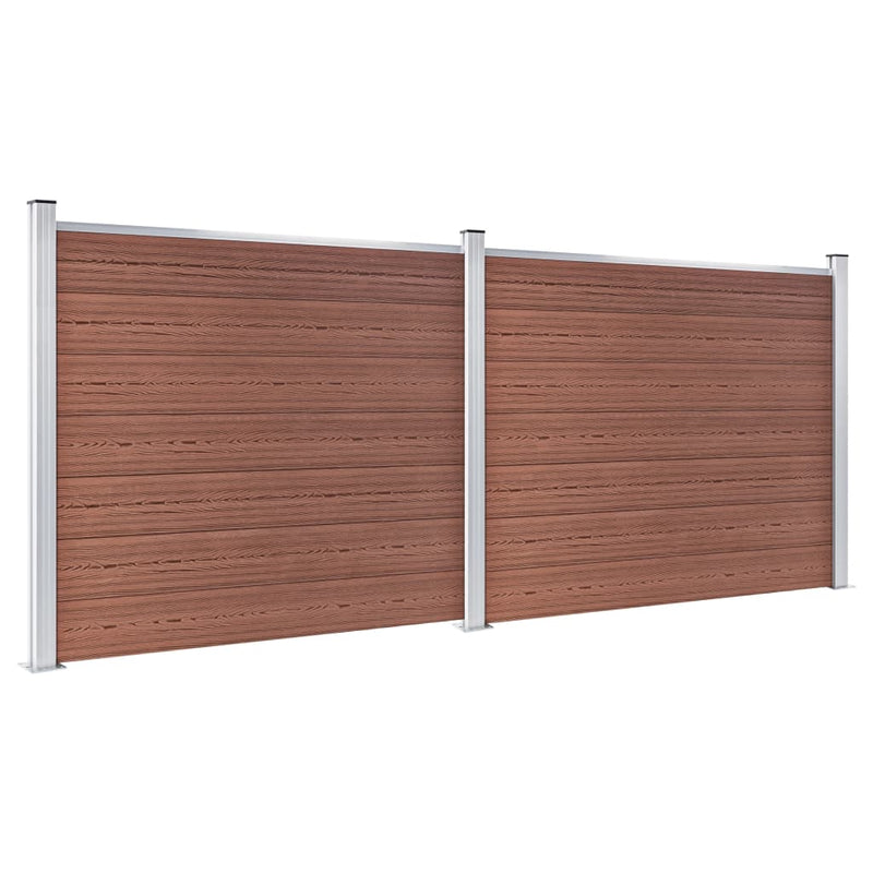 Load image into Gallery viewer, VidaXL Schuttingpanelenset 353x146 cm HKC bruin
