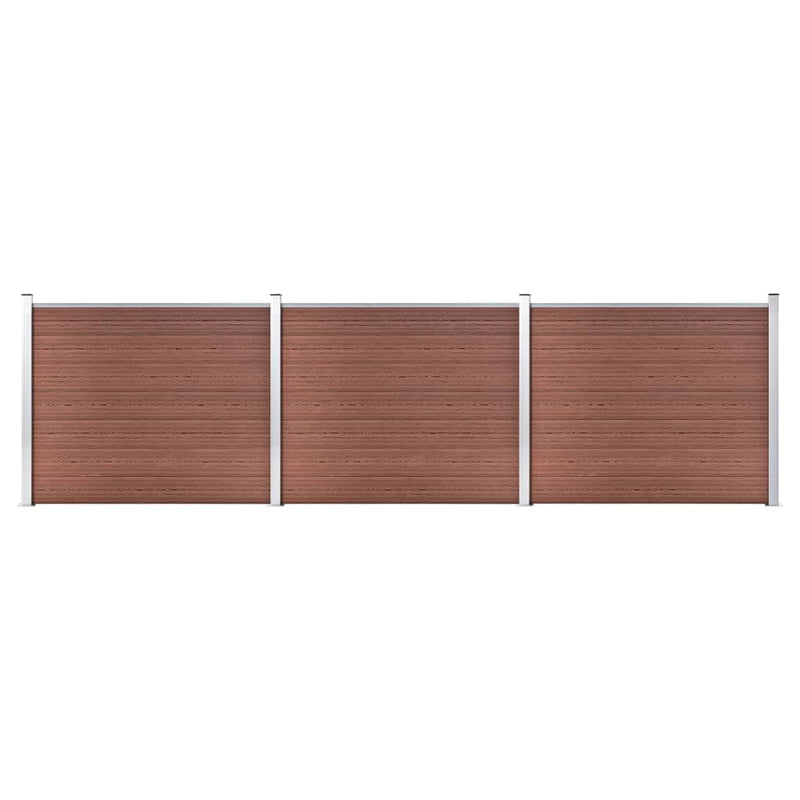 Load image into Gallery viewer, VidaXL Schuttingpanelenset 526x146 cm HKC bruin
