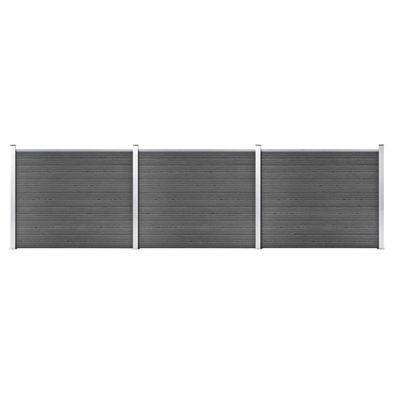 Load image into Gallery viewer, VidaXL Schuttingpanelenset 526x146 cm HKC zwart
