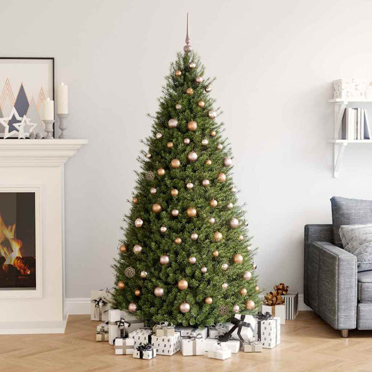 VidaXL 61-delige Kerstballenset met piek en 150 LED's roségoud