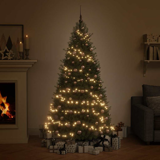 Vidaxl 60-delige kerstballenset met piek en 150 led's roségoud