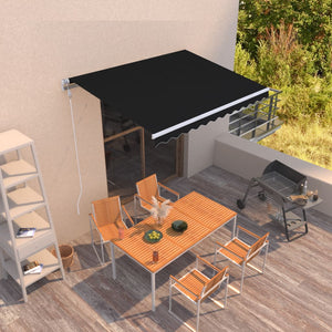 Vidaxl luifel automatisch uittrekbaar 300x250 cm antracietkleurig