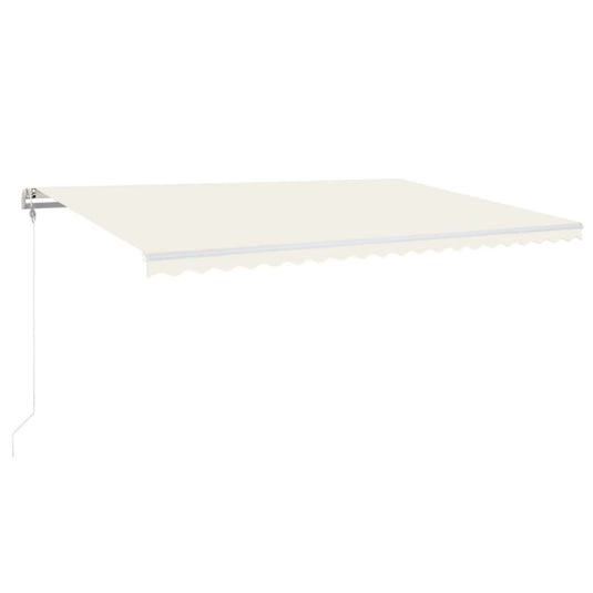 VidaXL Luifel automatisch uittrekbaar 500x300 cm crèmekleurig