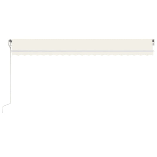 VidaXL Luifel automatisch uittrekbaar 500x300 cm crèmekleurig