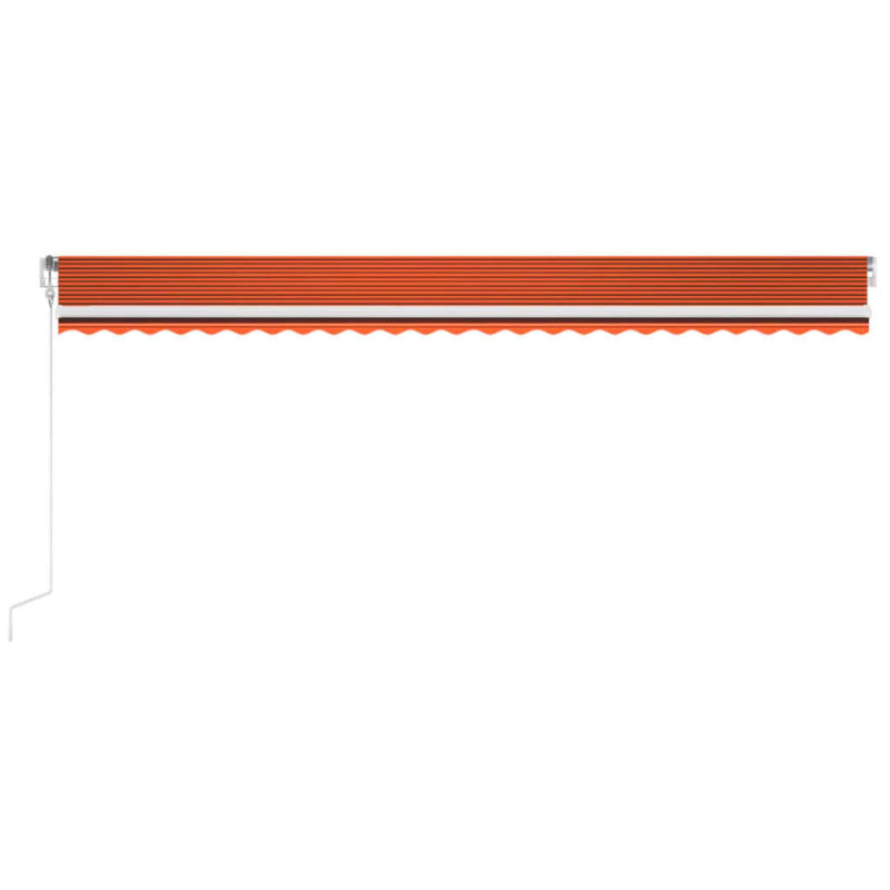 Load image into Gallery viewer, VidaXL Luifel automatisch met LED windsensor 600x300 cm oranje bruin
