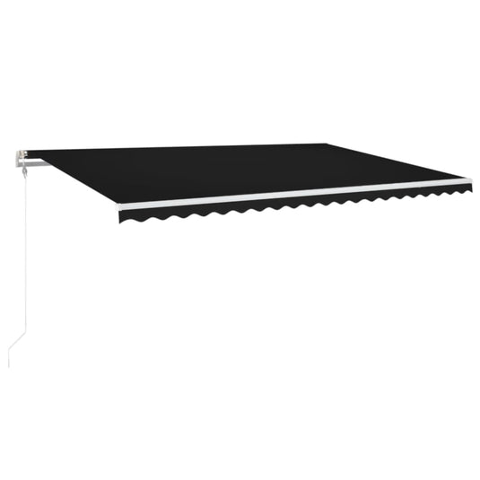 VidaXL Luifel automatisch uittrekbaar 500x350 cm antracietkleurig