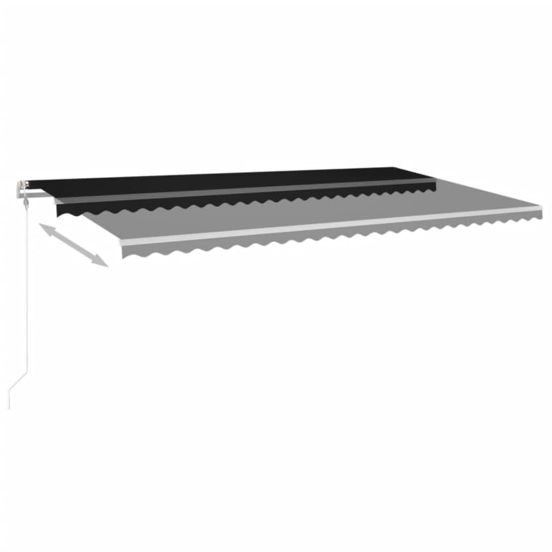 Load image into Gallery viewer, VidaXL Luifel automatisch uittrekbaar 600x350 cm antracietkleurig
