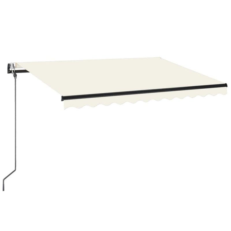 Load image into Gallery viewer, VidaXL Luifel automatisch met LED en windsensor 350x250 cm crèmekleur
