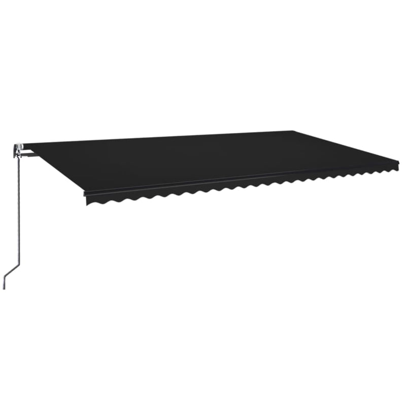 Load image into Gallery viewer, VidaXL Luifel automatisch met LED en windsensor 600x350 cm antraciet
