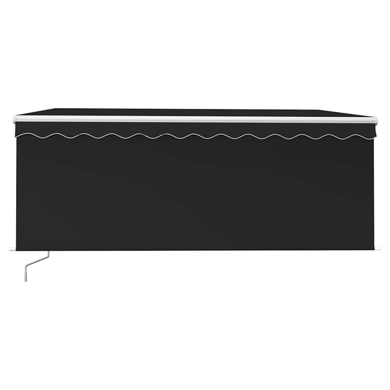 Load image into Gallery viewer, VidaXL Luifel handmatig uittrekbaar met rolgordijn 3,5x2,5 m antraciet
