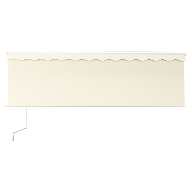 Load image into Gallery viewer, VidaXL Luifel automatisch uittrekbaar met rolgordijn 4x3 m crèmekleur

