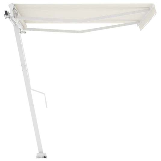 VidaXL Luifel vrijstaand automatisch 350x250 cm crèmekleurig