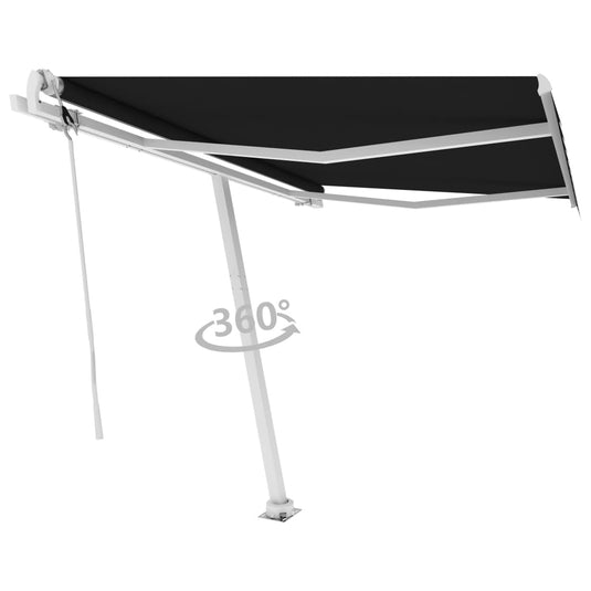 VidaXL Luifel vrijstaand automatisch 350x250 cm antracietkleurig