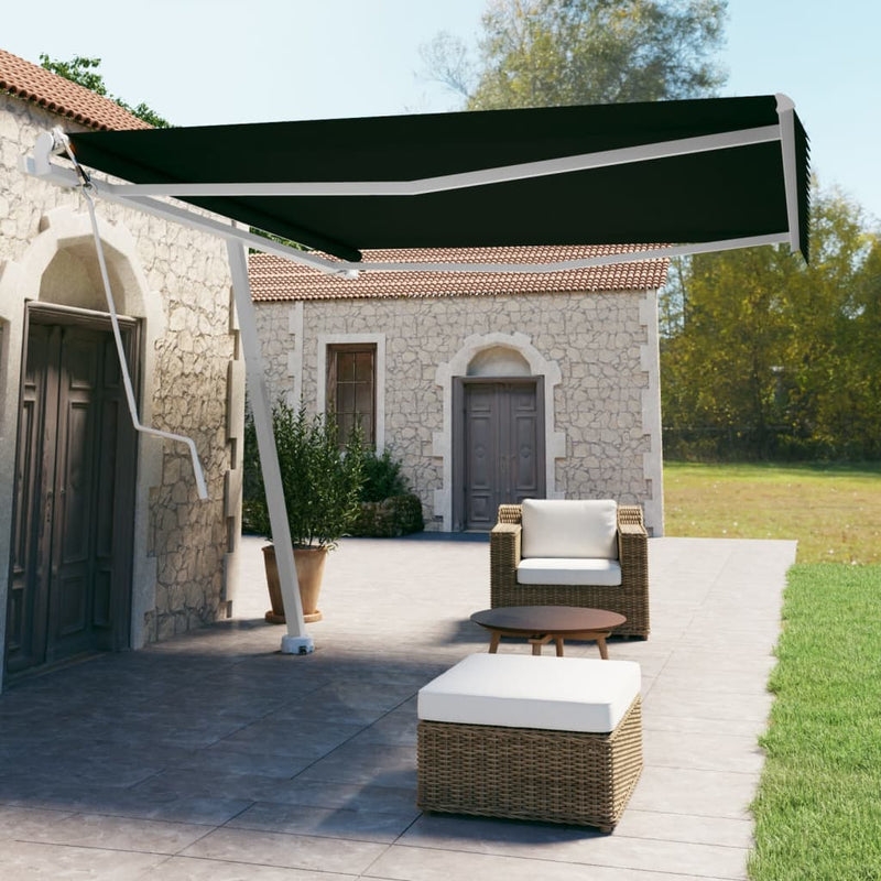 Load image into Gallery viewer, VidaXL Luifel vrijstaand automatisch 400x350 cm antracietkleurig
