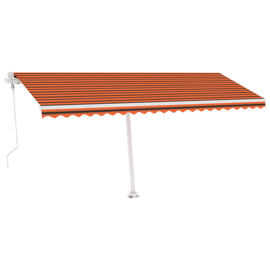 VidaXL Luifel vrijstaand automatisch 500x350 cm oranje en bruin