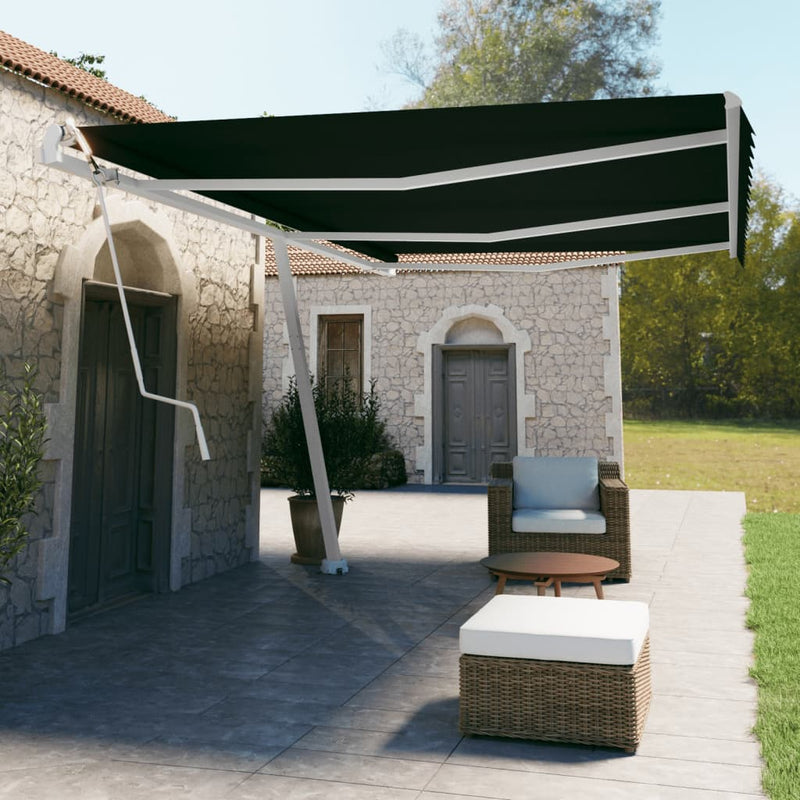 Load image into Gallery viewer, VidaXL Luifel vrijstaand automatisch 600x350 cm antracietkleurig
