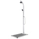 Vidaxl buitendouche met grijze basis 220 cm aluminium