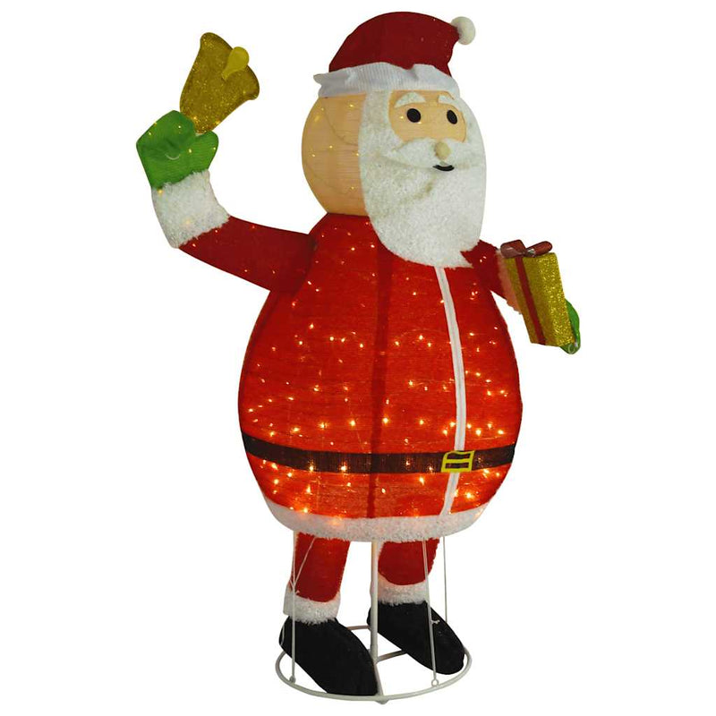 Load image into Gallery viewer, Vidaxl kerstman decoratief led 180 cm luxe stof
