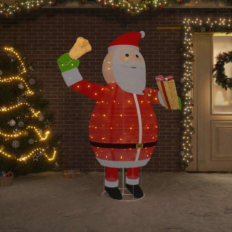 Load image into Gallery viewer, Vidaxl kerstman decoratief led 180 cm luxe stof

