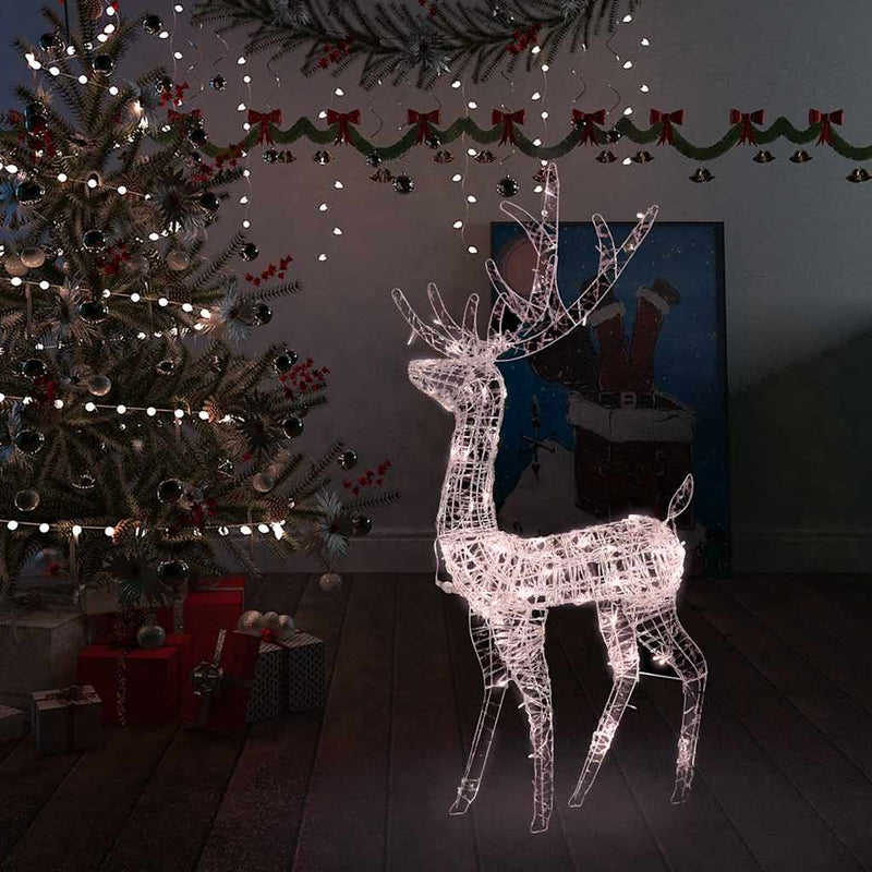 Load image into Gallery viewer, Vidaxl kerstversiering rendier 140 led's 120 cm acryl warmwit
