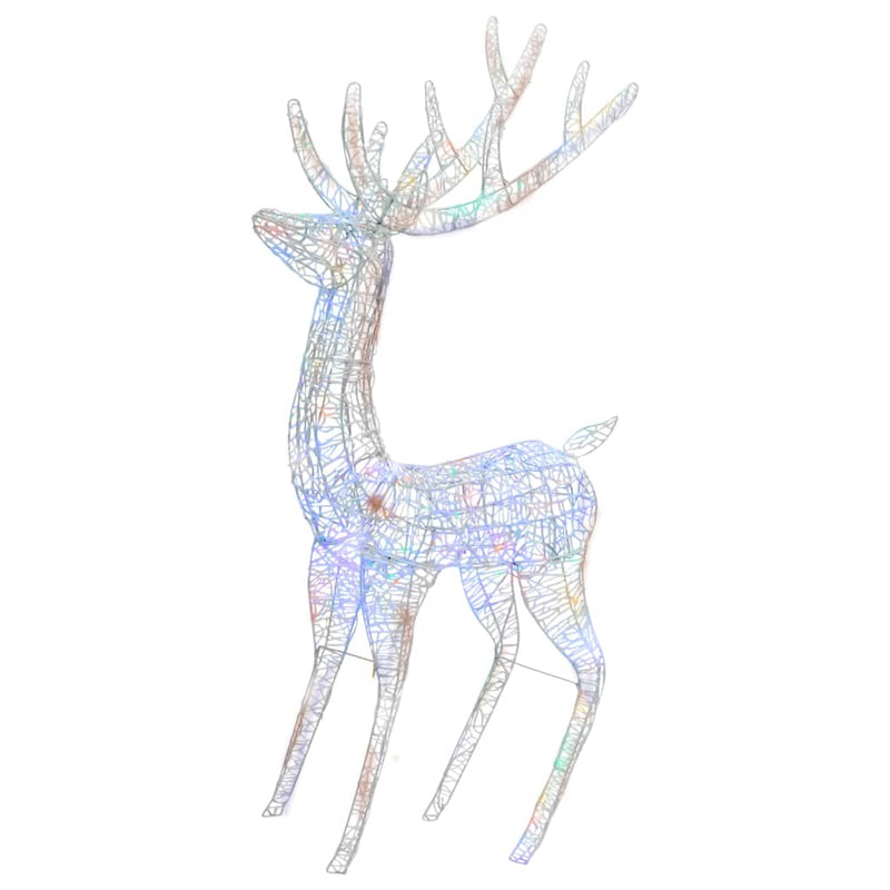Load image into Gallery viewer, Vidaxl kerstdecoratie rendier 250 led's meerkleurig 180 cm acryl
