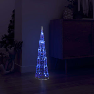Vidaxl lichtkegel decoratief led blauw 60 cm acryl