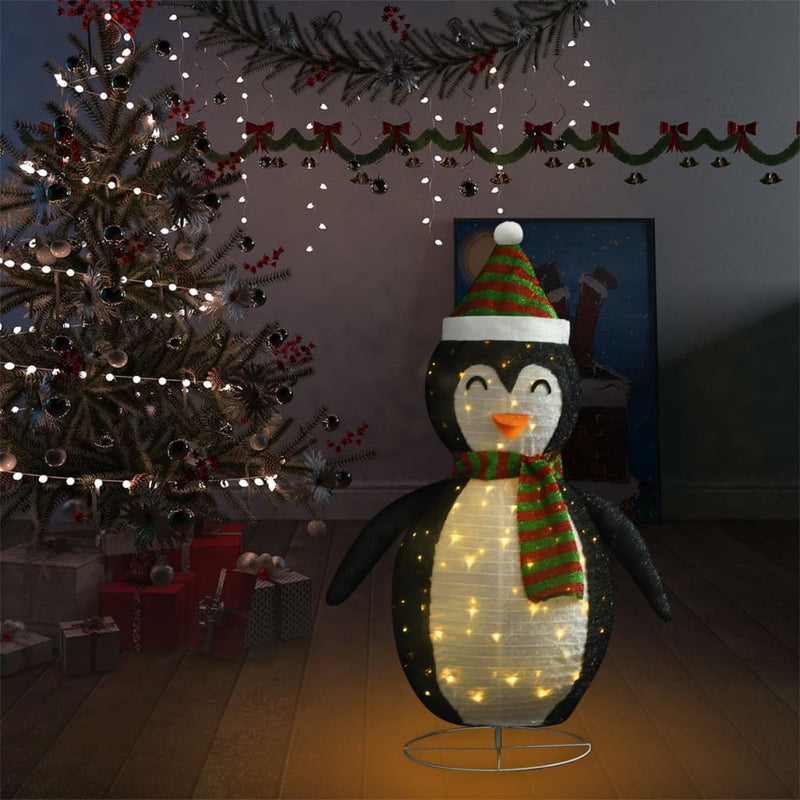 Load image into Gallery viewer, Vidaxl kerstpinguïn decoratief led 120 cm luxe stof
