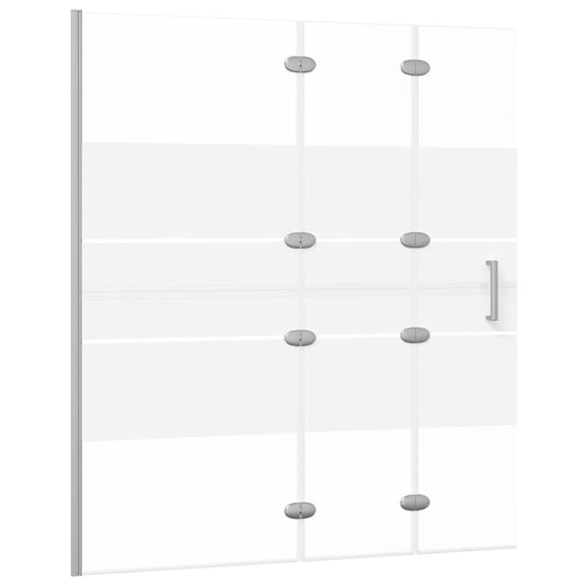 Vidaxl douchewand inklapbaar 120x140 cm esg wit