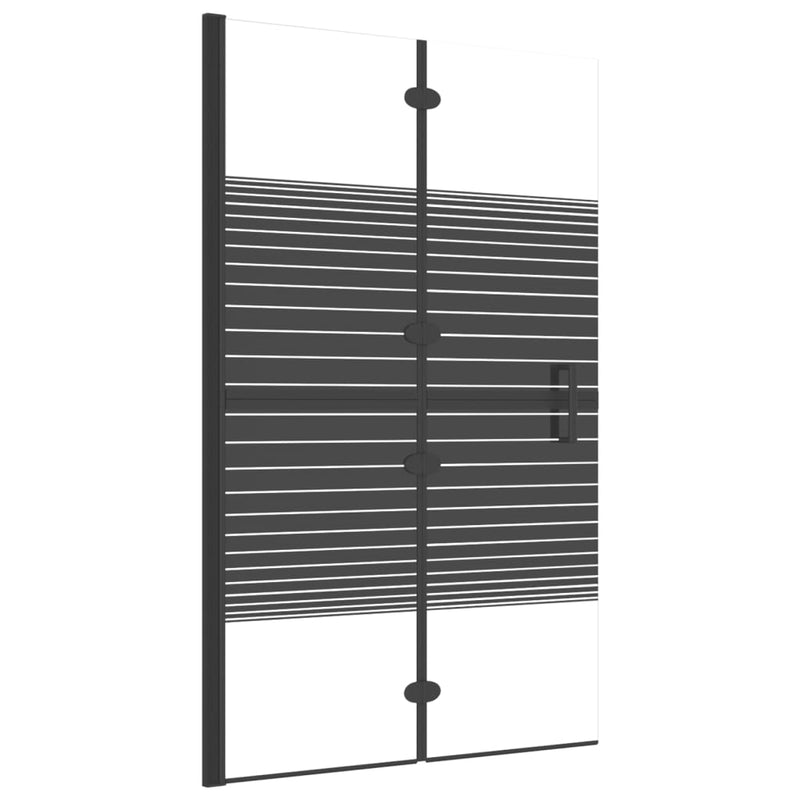 Load image into Gallery viewer, Vidaxl douchewand inklapbaar 80x140 cm zwart
