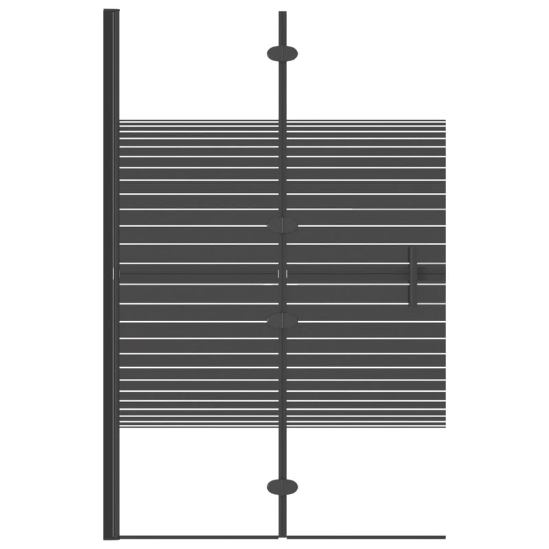 Load image into Gallery viewer, Vidaxl douchewand inklapbaar 80x140 cm zwart
