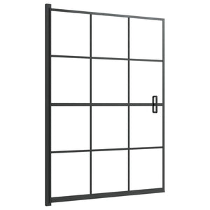 Vidaxl douchewand 100x140 cm esg zwart