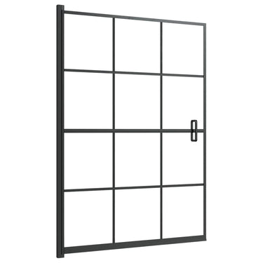 Vidaxl douchewand 100x140 cm esg zwart