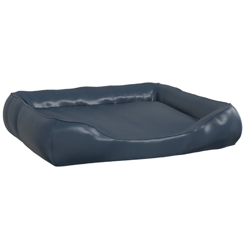 Load image into Gallery viewer, VidaXL Hondenmand 105x80x25 cm kunstleer donkerblauw
